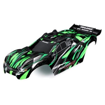 Traxxas каросерия Rustler 4x4 Ultimate зелена