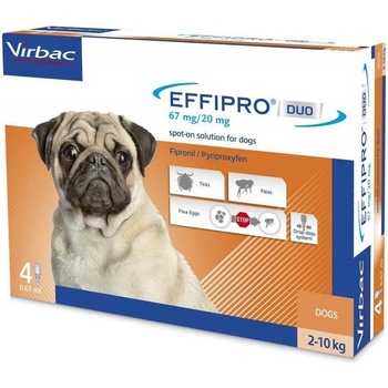 Effipro Spot-on Dog S 2-10 kg 4 x 0,67 ml