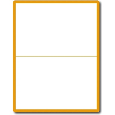 Print Etiketa A4, 210 mm x 148,5 mm, 2 etikety na hárku, Silné lepidlo, pre atramentové tlačiarne, bez okraja, oblé hrany - Balenie 1000 ks