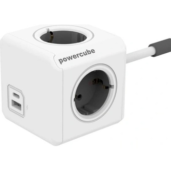 DesignNest PowerCube Original 10436 разклонител USB A+C/1.5М кабел, 4 гнезда (10436)