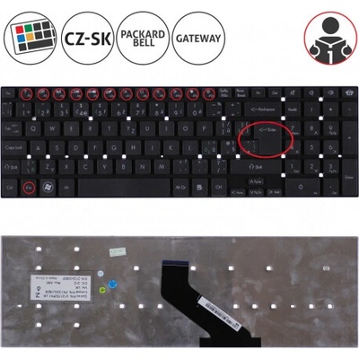 Kompatibilní Acer PK130D41A08 klávesnice na notebook černá CZ/SK, US