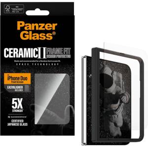 Panzer Стъклен протектор PanzerGlass за Apple iPhone Duo, Ceramic Sub Screen, Ultra-Wide Fit w. EasyAligner
