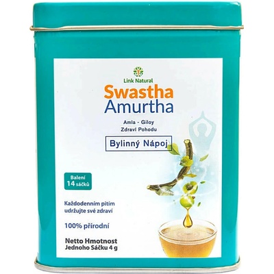 LINK NATURAL SWASTHA Amurtha 14 sáčků v kovové krabičce
