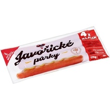 Kostelecké Uzeniny Javořické párky klasik 4 ks 170 g