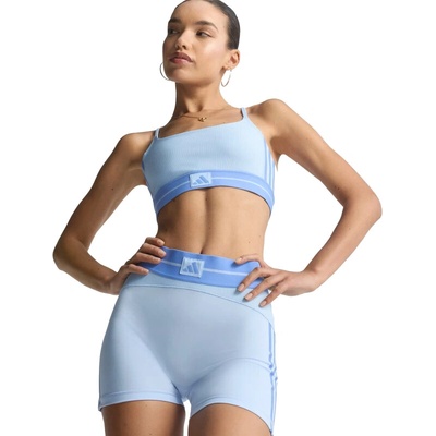 adidas dámske tréningové kraťasy -HYG RIB 1/4 GLOBLU/BLUFUS modrá 25/26