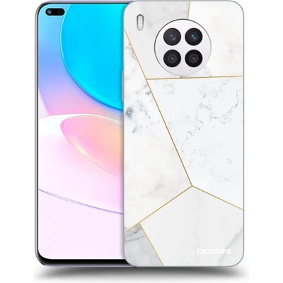Púzdro Picasee silikónové Huawei Nova 8i - White tile čiré