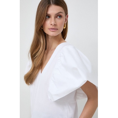 KARL LAGERFELD Памучна блуза Karl Lagerfeld в бяло с изчистен дизайн (240W1703)