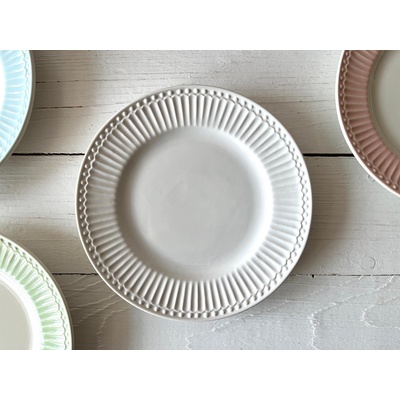 GreenGate Dezertní talířek Alice white 17,5 cm