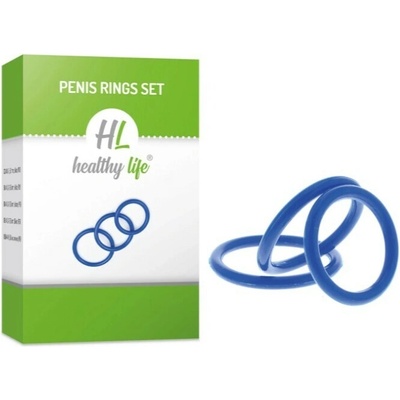 Penis Ring set blue Healthy Life 3 ks