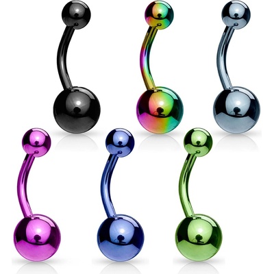 Šperky4U piercing do pupíku banánek BS01033-K