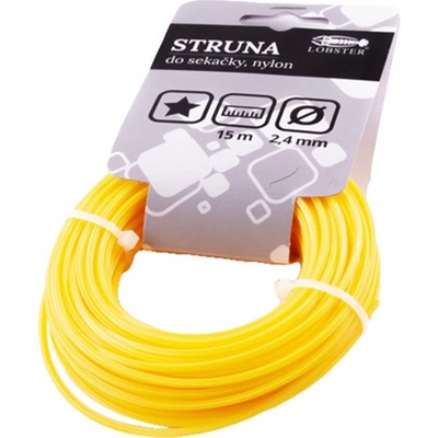 Struna TES 108758 2,4mm/15m hvězdička