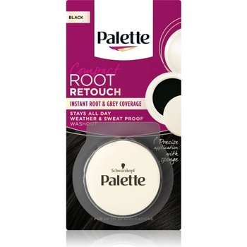 Schwarzkopf Palette Compact Root Retouch коректор за новоизрастнала и сива коса с пудра ефект цвят Black 3 гр