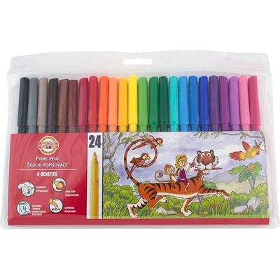 KOH-I-NOOR Флумастери koh-i-noor 24 цв