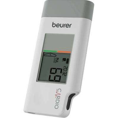 Beurer Устройство за ЕКГ Beurer ME 95, Памет до 60 измервания, Откриване на аритмия/брадикардия/тахикардия, LCD дисплей, Бял (45414_BEU)