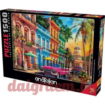 Anatolian Пъзел anatolian 4574 - 1500 части - Залез в Хавана (p4574)