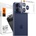 Spigen Протектор за Камерата на iPhone 17 Pro, Spigen EZ Fit Optik Pro XL Glass tR, Син (AGL10646)