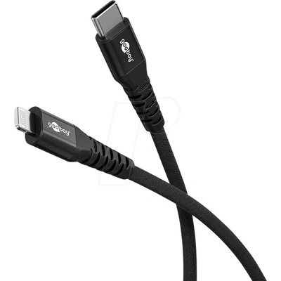 Goobay 74515 USB 2.0, vidlice Apple Lightning,USB C vidlice, 1m, černý
