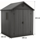 Keter Darwin 6 x 6 sivý