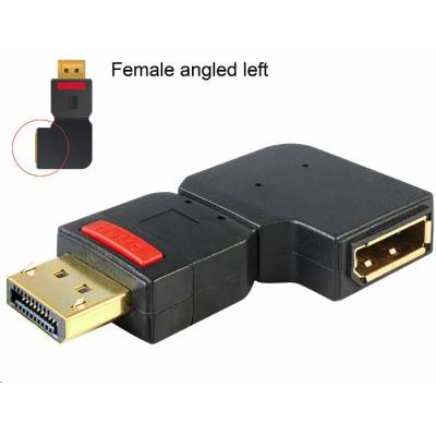 Delock 65377 Displayport apa > Displayport anya adapter, balra forgatott (65377) (65377)