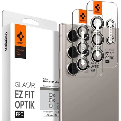 Протектор за Камерата на Samsung S24 Ultra, Spigen EZ Fit Optik Pro Glass tR 2бр. , Сив (AGL07426)