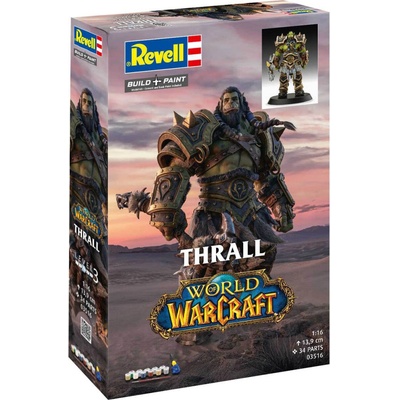 Revell The ORC Thrall Model kit WoWdílů + barvy + štětec + lepidlo 1:1634