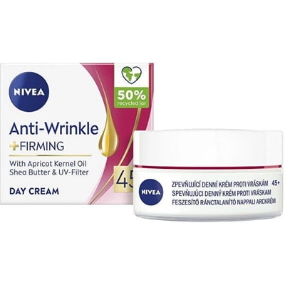 Nivea zpevňující denní krém proti vráskám 45+ (Anti-Wrinkle + Firming) 50 ml