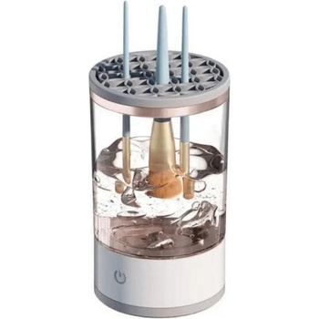 Vivva Професионален уред за почистване на четки за грим Vivva Brushnista, 2в1, Компактен дизайн, USB, Бял (BRUSHNISTA)