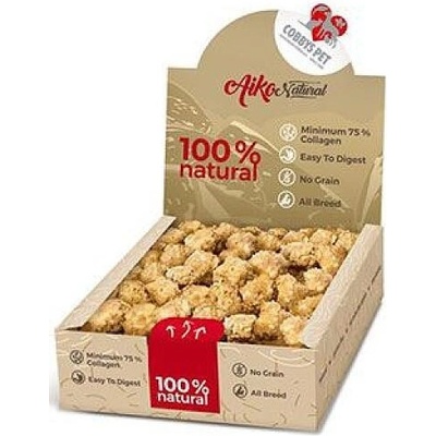 AIKO Pochoutka pes Ball s kolagenem a plícemi 900 g