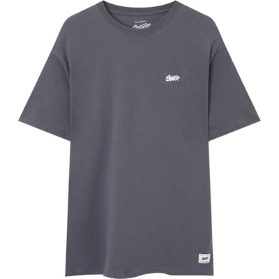 Pull&Bear Тениска сиво, размер S