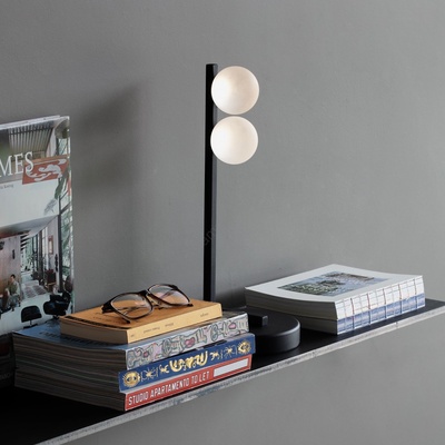 Ideal Lux - LED Настолна лампа PING PONG 2xLED/3W/230V CRI 90 черен (ID313320)