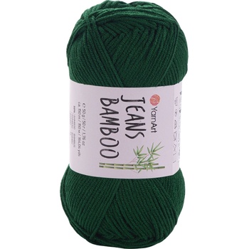 YARNART Jeans Bamboo 139 Dark Green Плетива прежда (Jeans Bamboo 139)