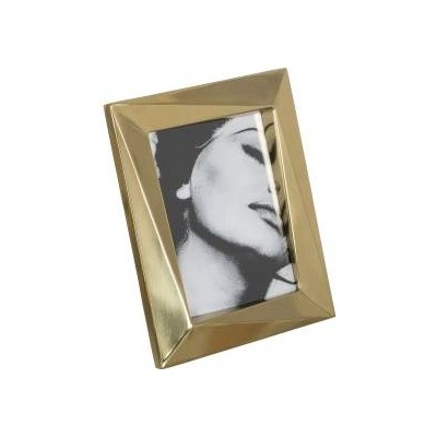 BigBuy Home Рамка за снимки Златен Неръждаема стомана Кристал 23 x 28 cm
