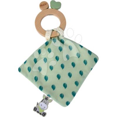 Drevená hrkálka Baby HIPP Grasping Toy Eichhorn s handričkou na maznanie od 12 mes
