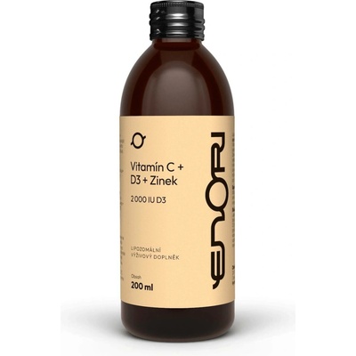 Enori lipozomální Vitamín C+D3+Zinek 200 ml