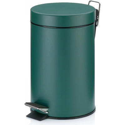 Kela Кош за отпадъци с педал Monaco - тъмно зелен - 3 л (KELA 24295)