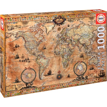 Image 1 of Educa Пъзел Educa от 1000 части - Антична карта на света (EDU15159)