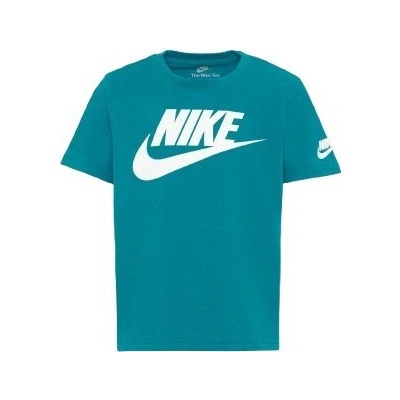 Nike Sportswear Tee Futura Tyrkysová/Bílá