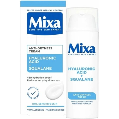 Mixa Hyaluronic Acid Squalane Anti Dryness Cream hydratační pleťový krém 50 ml