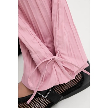 Stine Goya Панталон Stine Goya в розово със стандартна кройка, с висока талия SG-SS25-P078-2342 (SG.SS25.P078.2342)