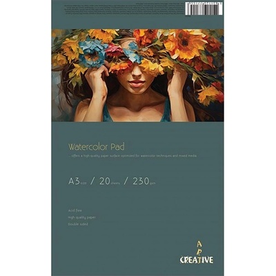 Creative Подложка за рисуване с акварел CREATIVE A/3 230 g 20 листа 75321 (75321)