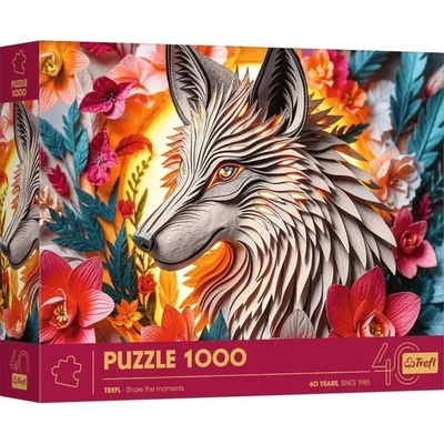 Trefl - Puzzle 3D efekt Paper Art Wolf - 1 000 piese