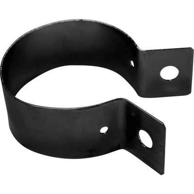 Objímka na sloupek průměr 48 mm včetně šroubu a matky, Zn + komaxit černá