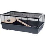 INTER-ZOO Pet Products Клетка за гризачи Bernie + wood 100 x 54 x 39 cm ЧЕРНА