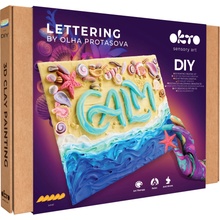 OKTO Lettering výtvarný set maľovanie hmotou Calm 30 x 40 cm