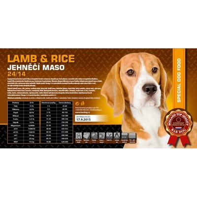 Bardog Lamb & Rice 24/14 15 kg