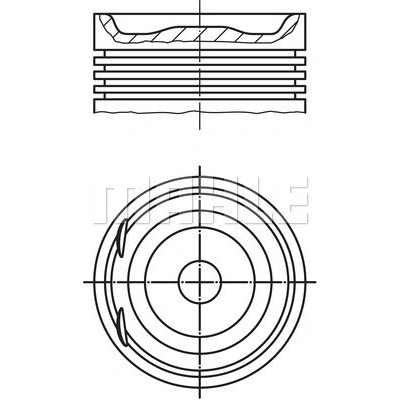 MAHLE ORIGINAL Piest 0122000