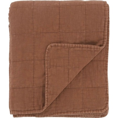 Chic Antique Terakotový prehoz s opraným vzhľadom Aix Vintage Quilt 130 x 180 cm