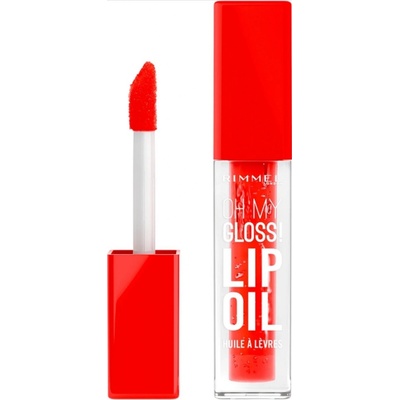 Rimmel London Oh My Gloss! Lip Oil hydratační olej na rty 004 Vivid Red 4,5 ml