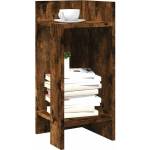 vidaXL Странични маси с рафт, 2 бр, опушен дъб, 25, 5x27x60 см (858551)