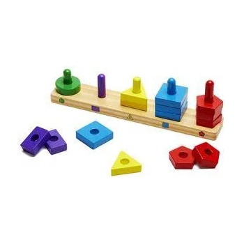 Melissa & Doug Детска дървена низанка - сортер, 10379 Melissa and Doug, 000772103794